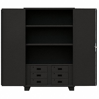 JAMCO HG248BL Combo Drawer Cabinet 78 H 48 W Black