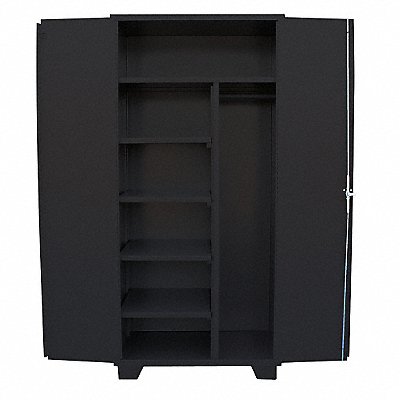 JAMCO MS236BL Combo Wardrobe Cabinet 78 H 36 W Black