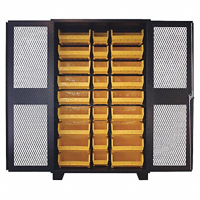 JAMCO DK248BL Bin Cabinet Louvered 78 H 48 W 24 D
