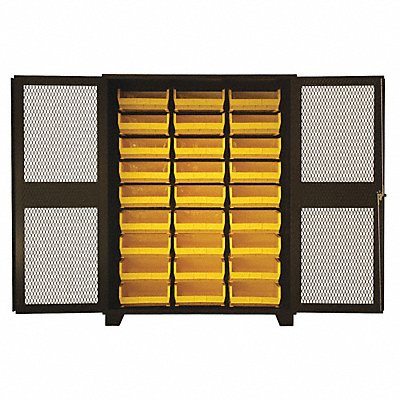 JAMCO DK260BL Bin Cabinet Louvered 78 H 60 W 24 D