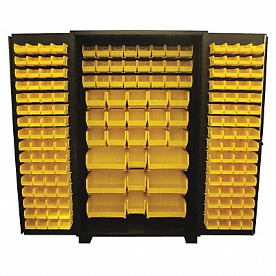 JAMCO DE248BL Bin Cabinet Louvered 78 H 48 W 24 D
