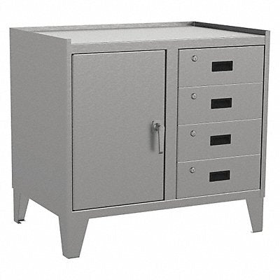 JAMCO ZV136 Combo Drawer Cabinet 34 H 36 W Grey
