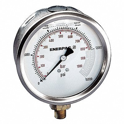 ENERPAC G4089L K4565 Pressure Gauge 0 to 15000 psi 4 Dial