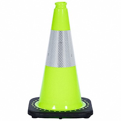 GRAINGER RS45015CL3M6 Traffic Cone 3 lb Lime Cone Color