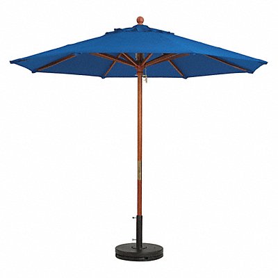 GROSFILLEX 98949731 Wood Umbrella 7 Ft 1-1/2 Pole Pcfc Blue