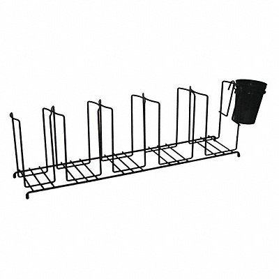 SAN JAMAR C8005WFS Cup/Lid Wire Organizer Caddy 5 Stacks