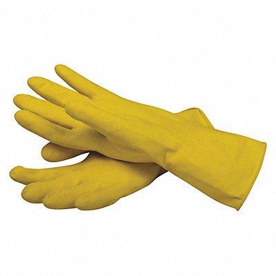 SAN JAMAR 620L Glove Latex Flock Lined Yel L PK12