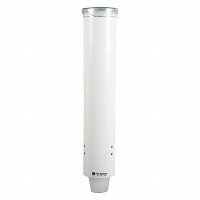 SAN JAMAR C4160WH Cup Dispenser Pull-Type 3-5 oz S White