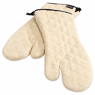 SAN JAMAR 817TM Oven Mitt Cotton Tan PR