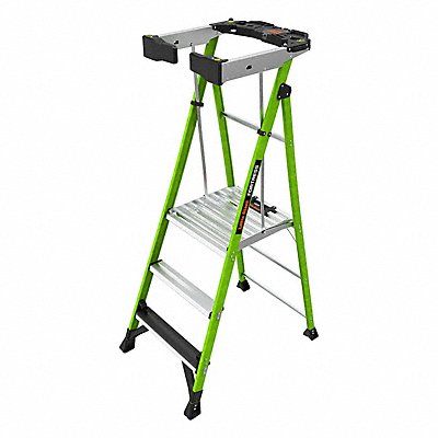 LITTLE GIANT 19303 Platform Stepladder 375 lb Cap. 3 ft H