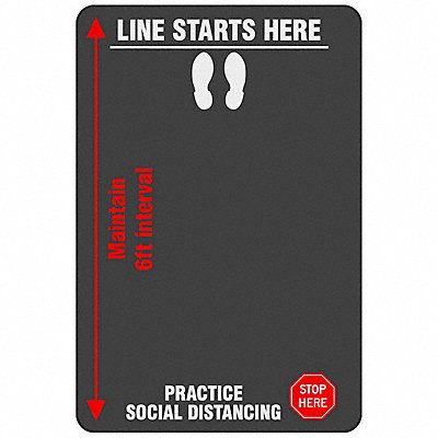 NOTRAX 194SPD46CH Safety Message Mat