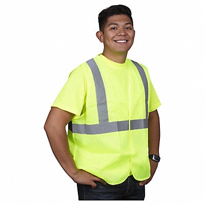 COR-BRITE V211PXL Safety Vest XL Class II Lime