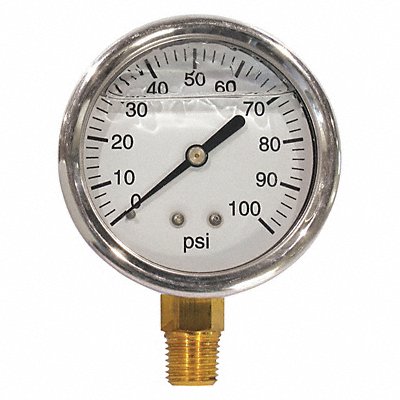 FIMCO FIMCOL07 Liquid Filled Pressure Gauge 0-100 PSI