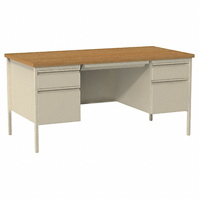 HIRSH 20445 Office Desk 60 W x 29-1/2 H x 30 D