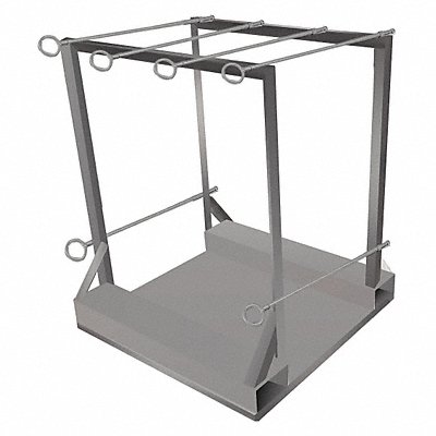 GRAINGER 19C158 Gas Cylinder Pallet 33 W 1 000 lb Grey