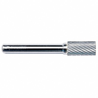 GRAINGER 19D650 Cylinder Burr SA Carbide 1/4 Single Cut