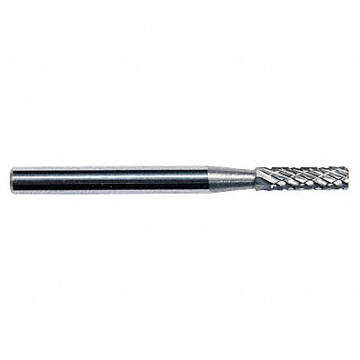 GRAINGER 19D789 Cylinder Burr SA Carbide 1/4 Double Cut