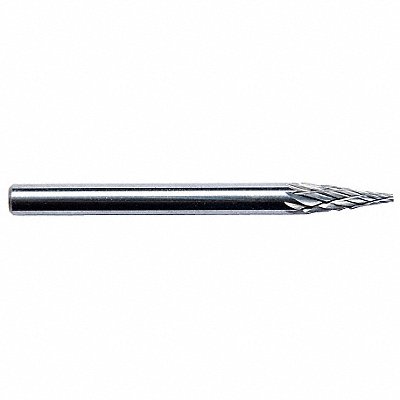 GRAINGER 19D901 Cone Burr Pointed End 1/4 Carbide