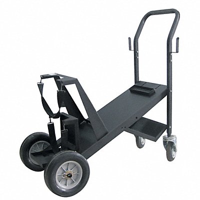 WESTWARD 19D985 Welding Cart Castors 1 Shelf Steel