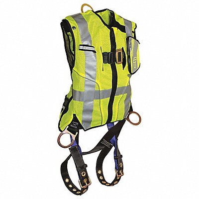 FALLTECH 7018SML G4014 Full Body Harness Hi-Vis Vest S/M