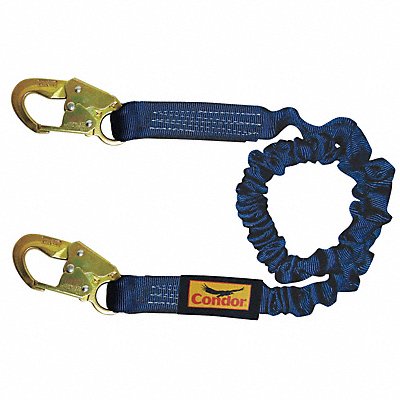 CONDOR 19F385 Shock-Absorbing Lanyard Blue
