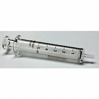 FORTUNA 710233 Reusable Glass Syringe 5 mL Luer Slip