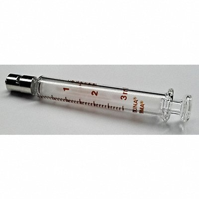 FORTUNA 714029 Reusable Glass Syringe 3 mL Luer Lock