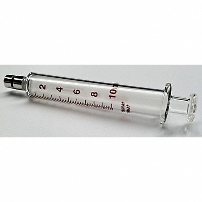 FORTUNA 714037 Reusable Glass Syringe 10 mL Luer Lock