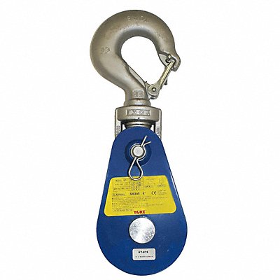 YOKE 6Y2T3 Pulley Block Swvl Hk. 5/16-3/8 Rope dia