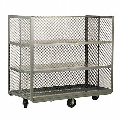 LITTLE GIANT PPT28606M Bulk Storage Cart 60x28 3 Shelves