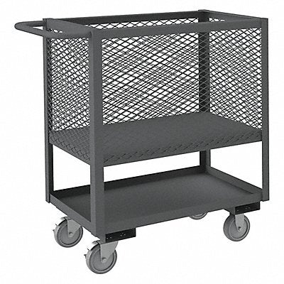 GRAINGER 4SLTEX183212K95 4 Sided Box Cart 1200 lb.