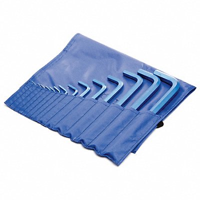 METRIC BLUE UST260075 Hex Key Set L 2 3/4 in to 11 5/8 in