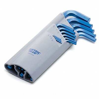 METRIC BLUE UST274686 Hex Key Set L 2 13/16 in to 6 3/4 in