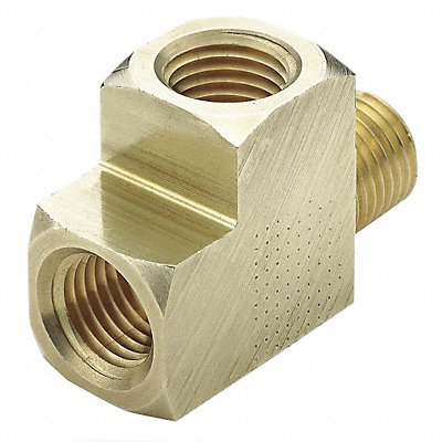 PARKER L2225P8 Street Tee Brass 1/2 FNPT x MNPT x FNPT
