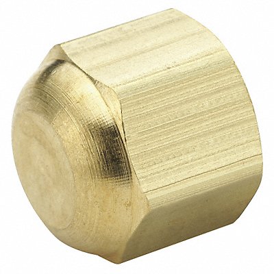 PARKER L640F6 Cap 45 Deg Low Lead Brass Flare 3/8 In.