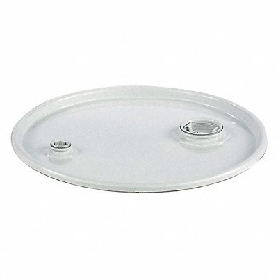 GRAINGER P1412KITT234 Drum Cover White Steel 5 to 16 gal