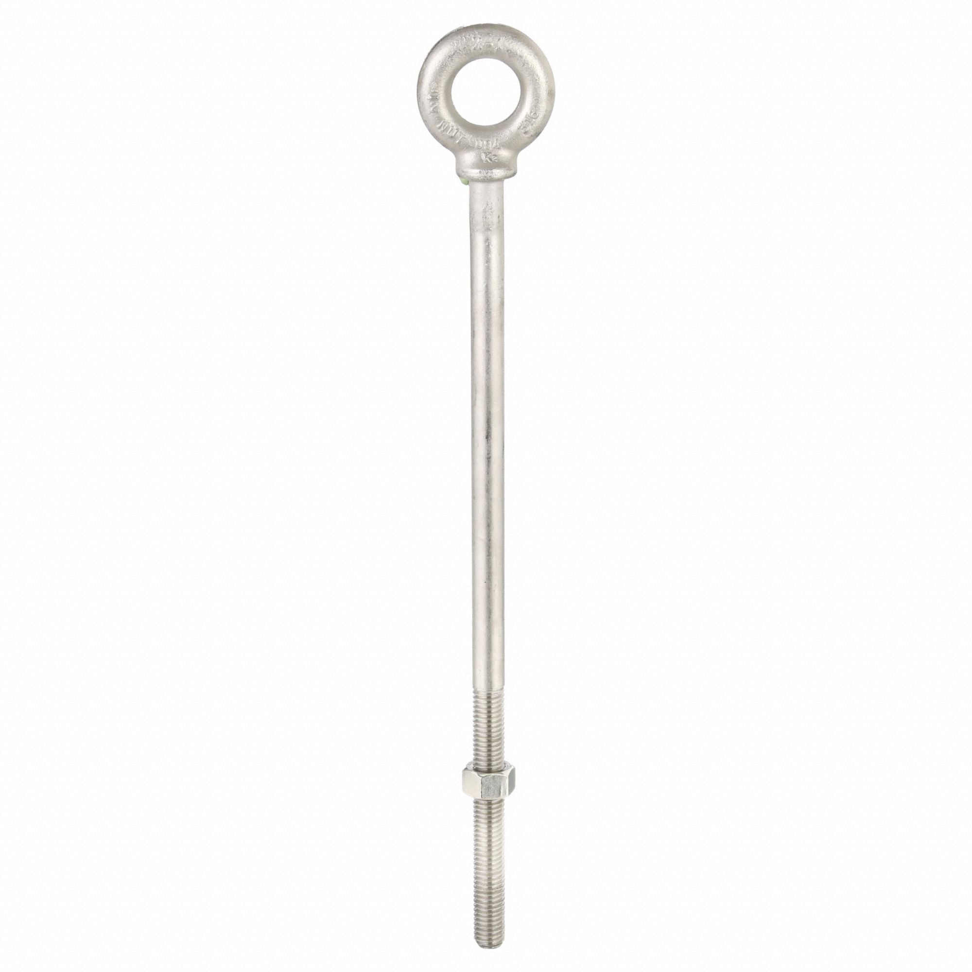 KEN FORGING N2025316SS12 Machinery Eye Bolt Shank D 1/2 in