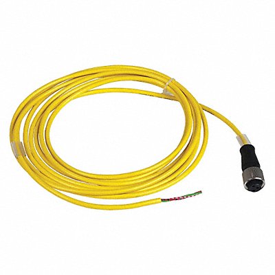 TELEMECANIQUE SENSORS XZCPV1670L5 Cordset 16.4 ft Yellow 250VAC/300VDC