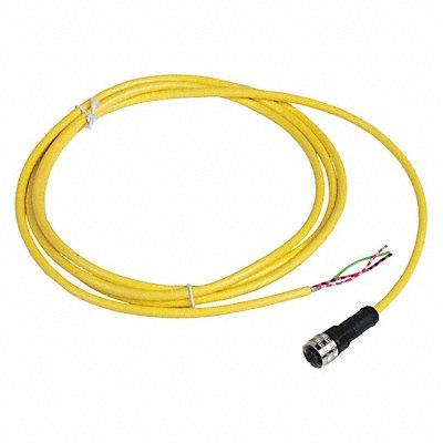 TELEMECANIQUE SENSORS XZCPV1865L2 Cordset 6.56 ft Yellow 250VAC/300VDC