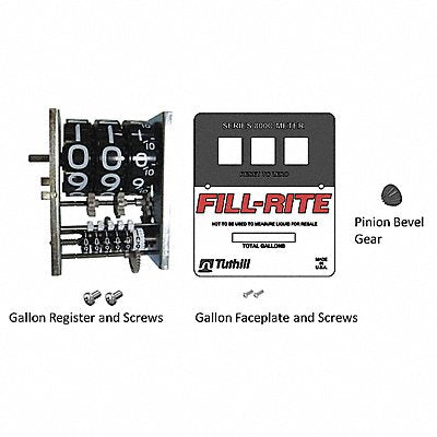 FILL-RITE KIT800GR Register and Faceplate Kit