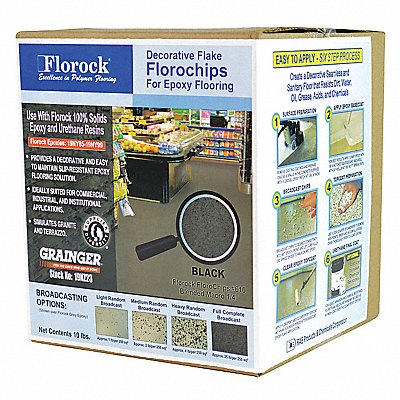 FLOROCK 610 Floor Flake Black 10 lb