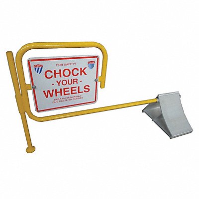 GRAINGER 19P544 Wheel Chock Alum W 7 In H 8 In