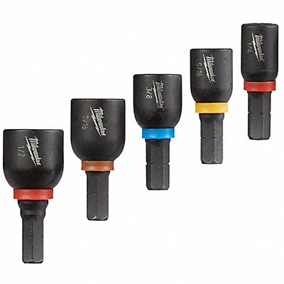 MILWAUKEE 49664563 Nutsetter Set Steel Impact Rated PK5