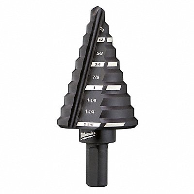 MILWAUKEE 48899205 Step Cone Drill 1/4in to 1.375in HSS