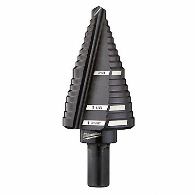 MILWAUKEE 48899211 Step Cone Drill 7/8in to 1.21875in HSS