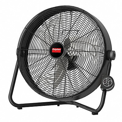 DAYTON 19RR53 Floor Fan 20 Dia 2460/2590/2815 CFM