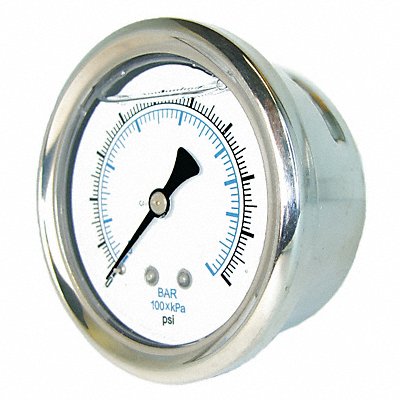 PIC GAUGES 202L204F Pressure Gauge Liquid Filled 0 to 160psi