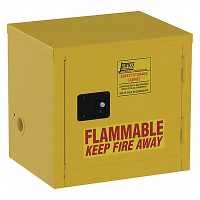 JAMCO BY06YP Flammable Safety Cabinet 6 gal Yellow