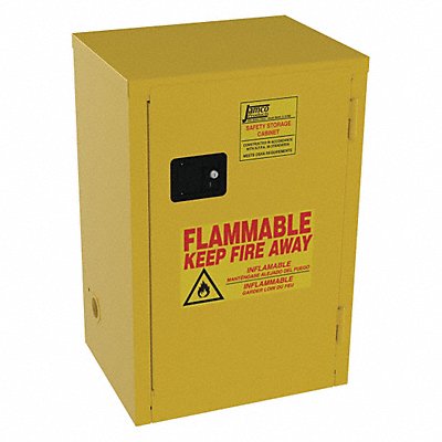 JAMCO BA12YP Flammable Safety Cabinet 12 gal Yellow