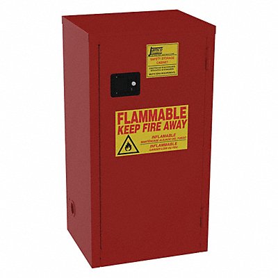 JAMCO BN24RP Paints and Inks Cabinet 24 gal Red